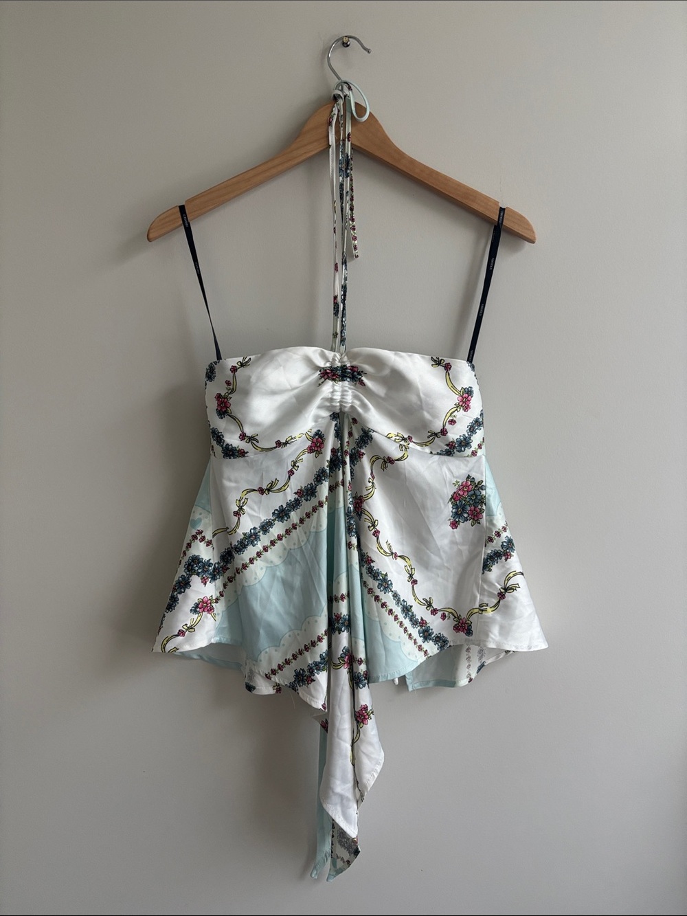 Forever 21 Tie Up Halter Bandana Top